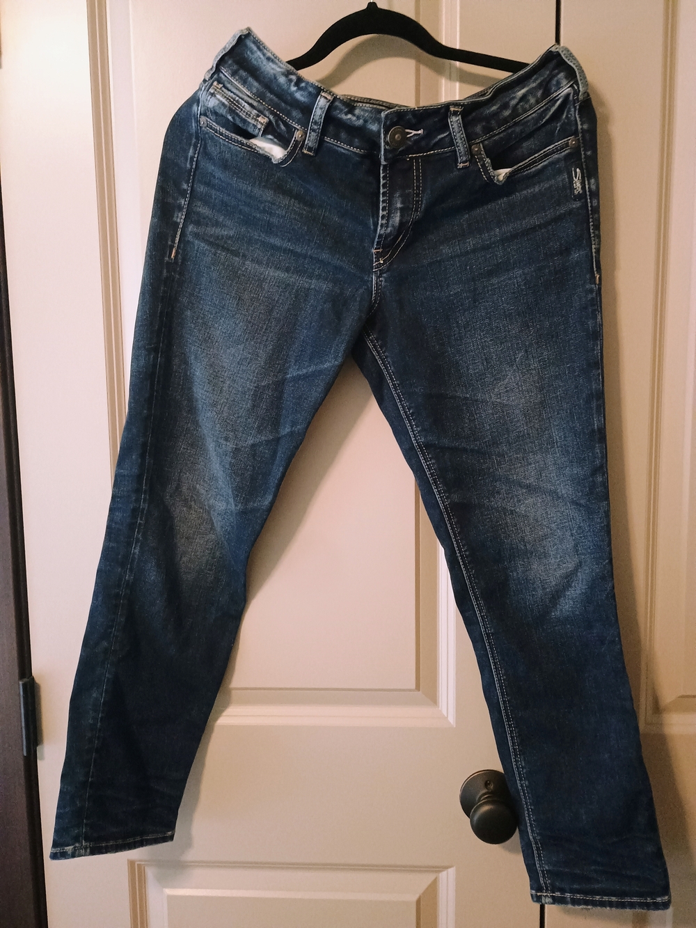 Silver Elyse Mid Rise Ankle Slim jeans Size 29